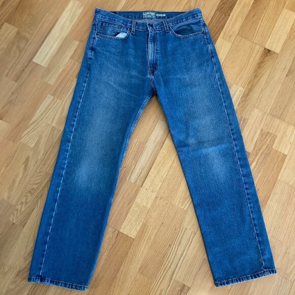 Levis Signature Regular Fit Faded Medium Wash Jeans Size 36 x 32 - Picture 9 of 9